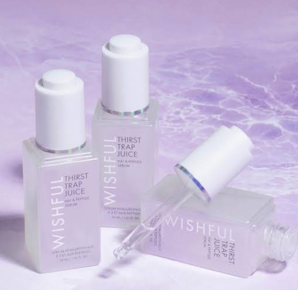 Wishful Thirst Trap Juice HA3 & Peptide Serum — Mini Size 10 ml