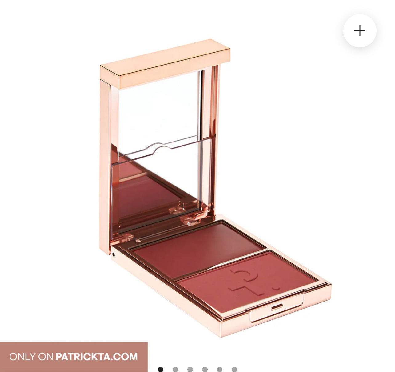 PATRICK TA Major Headlines Double-Take Crème & Powder Blush Duo shade Oh She’s Different— Full Size