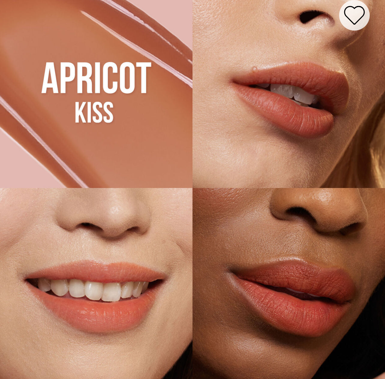Huda Beauty Lip Blush Creamy Lip & Cheek Stain shade Apricot Kiss — Full Size