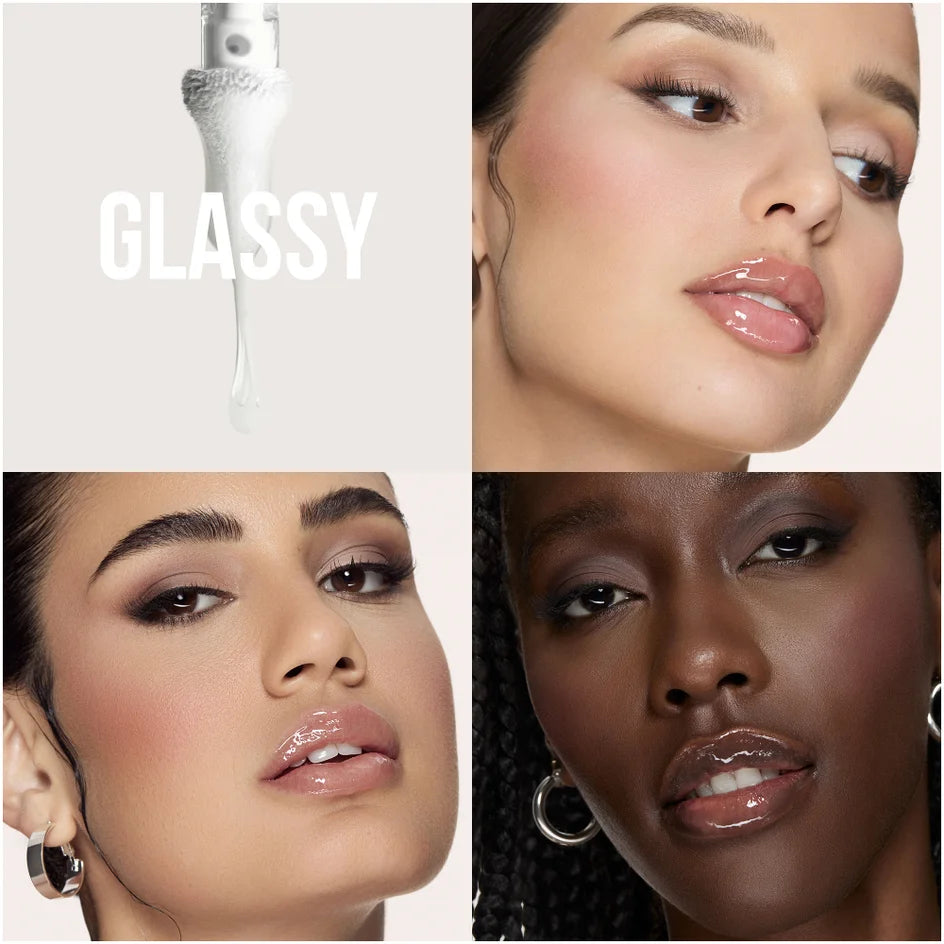 Huda Beauty Faux Filler Extra Shine Lip Gloss shade Glassy — Full Size