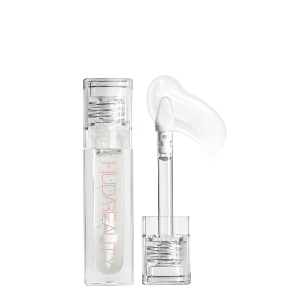Huda Beauty Faux Filler Extra Shine Lip Gloss shade Glassy — Full Size