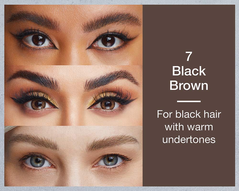 HUDA BEAUTY #BombBrows Full ‘n Fluffy Volumizing Fiber Gel shade Black Brown — Full Size
