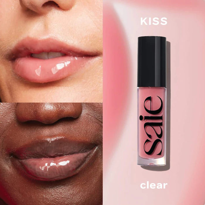 Saie Glossybounce Hydrating Lip Oil in shade 'Kiss' — Full Size