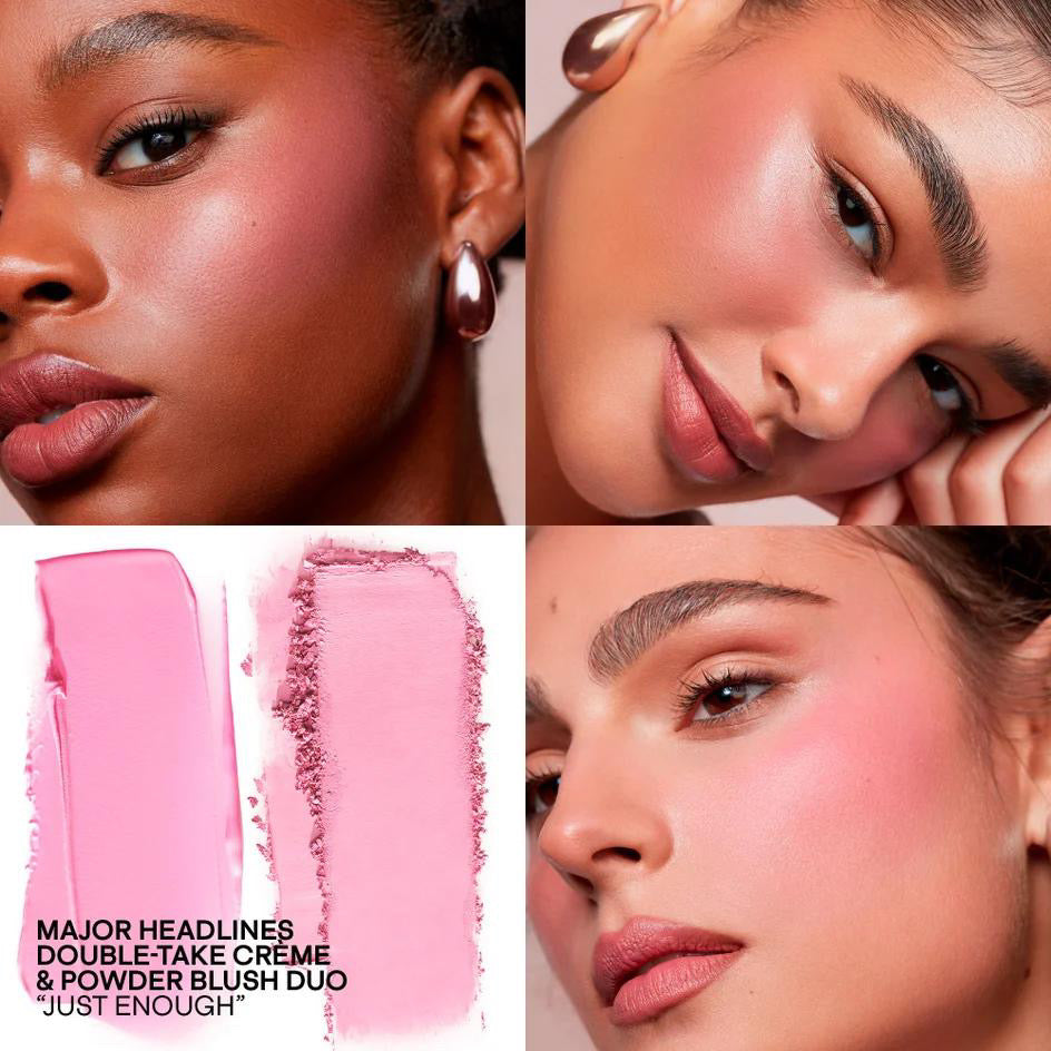 PATRICK TA Major Headlines Double-Take Cream and Powder Blush Duo shade Just Enough — Full Size