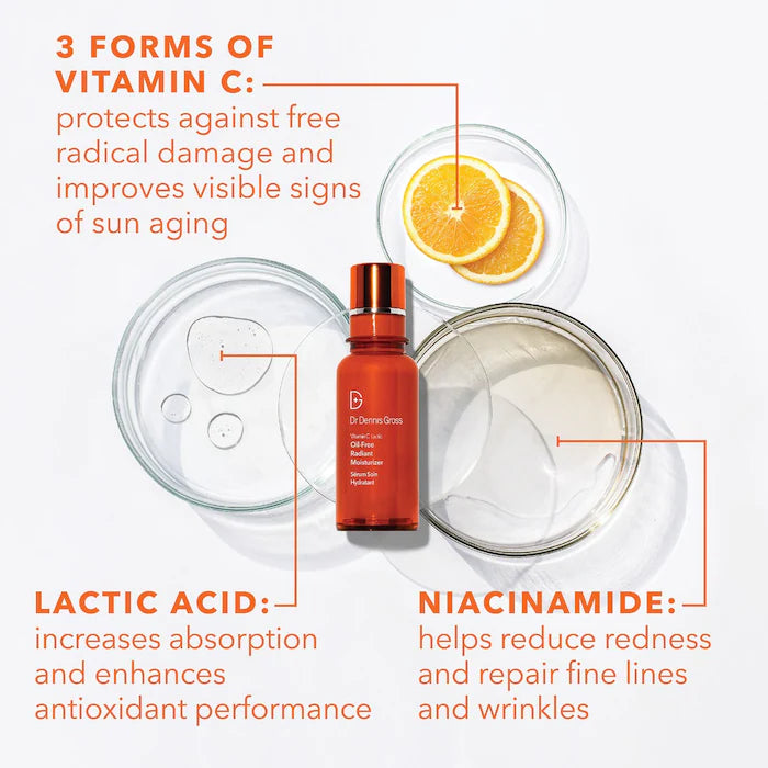 Dr. Dennis Gross Vitamin C Lactic Oil-Free Radiant Moisturizer — Travel Size 7 ml