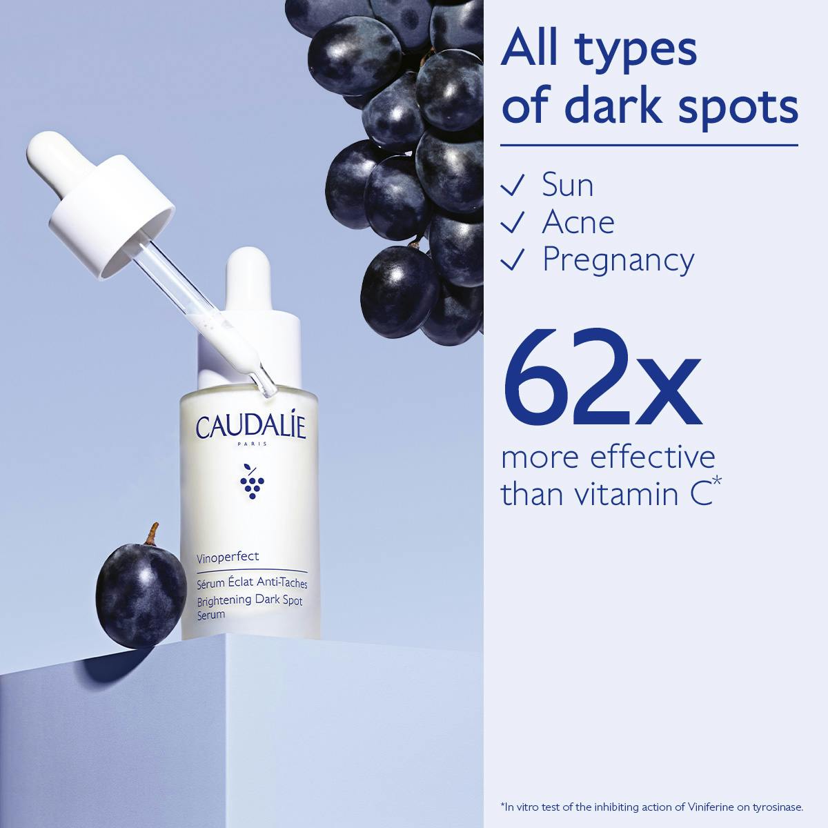 Caudalie Vinoperfect Radiance Dark Spot Vitamin C Serum — Mini Size 10 ml
