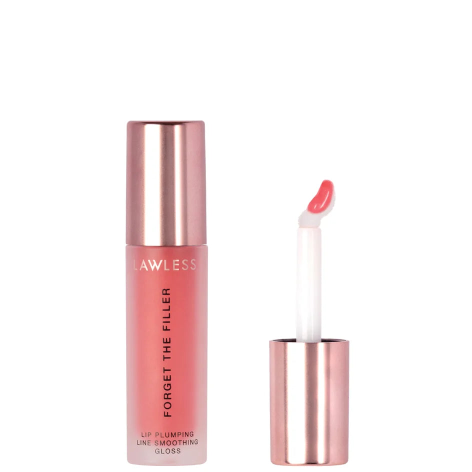 LAWLESS BEAUTY Forget The Filler Lip Plumper Line Smoothing Gloss shade Cherry Vanilla — Full Size