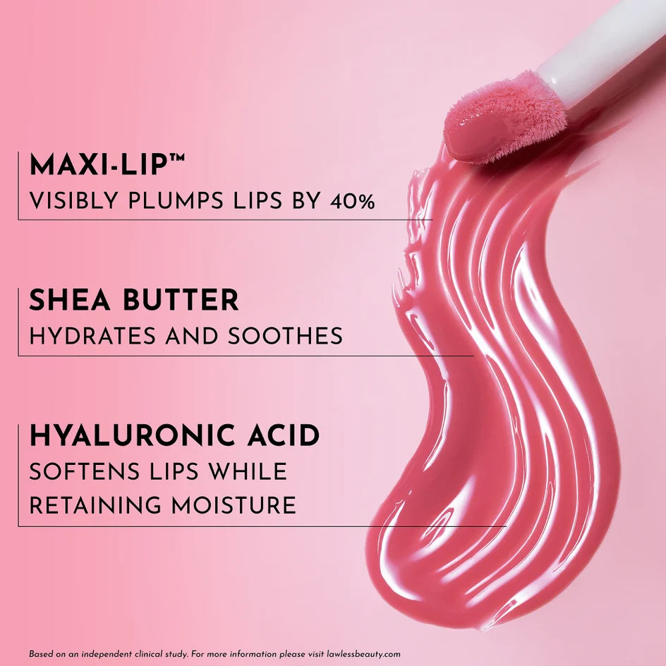 LAWLESS BEAUTY Forget The Filler Lip Plumper Line Smoothing Gloss shade Cherry Vanilla — Full Size