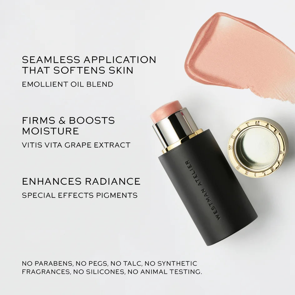 Westman Atelier Lit Up Highlight Stick in shade Nectar — Mini Size 2.5 gm