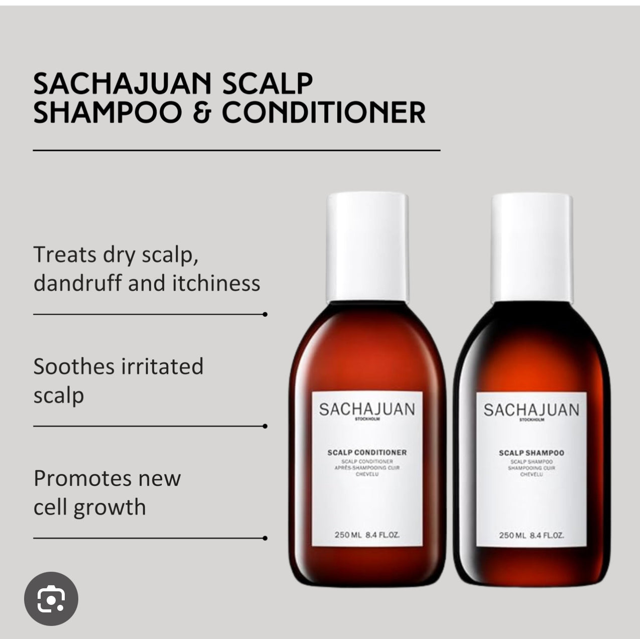 Sachajuan Scalp Shampoo and Conditioner — Set 100 ml in total