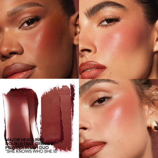 PATRICK TA Major Headlines Double-Take Crème and Powder Blush Duo shade She Knows Who She Is — Full Size