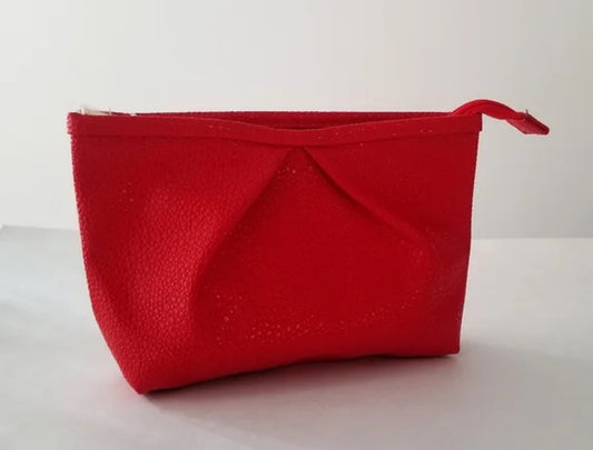 Sephora Red Leather Makeup Bag