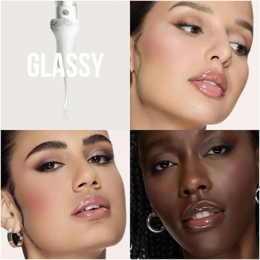 Huda Beauty Faux Filler Extra Shine Lip Gloss shade Glassy — Full Size