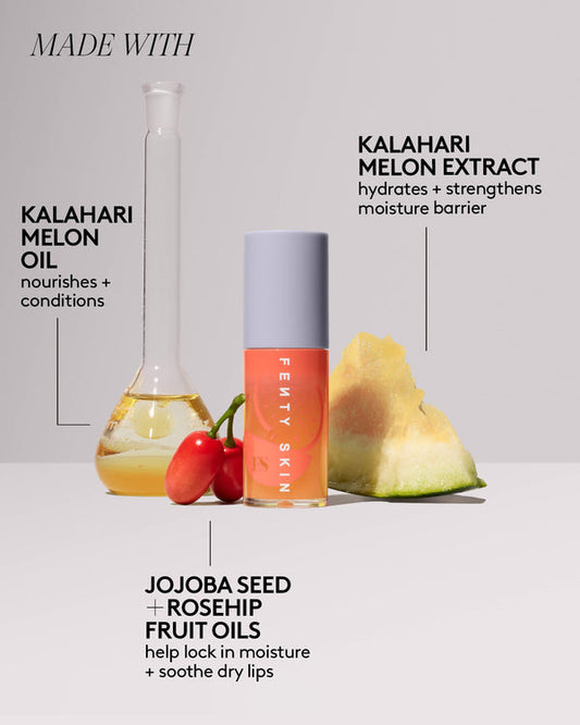 Fenty Skin Fenty Treatz Hydrating + Strengthening Lip Oil shade Kalahari Melon — Full Size