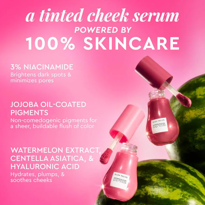 Watermelon Glow Niacinamide Dewy Brightening Serum Blush in shade Watermelon Flush — Full Size