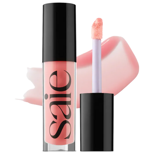 Saie Glossybounce Hydrating Lip Oil in shade 'Kiss' — Full Size
