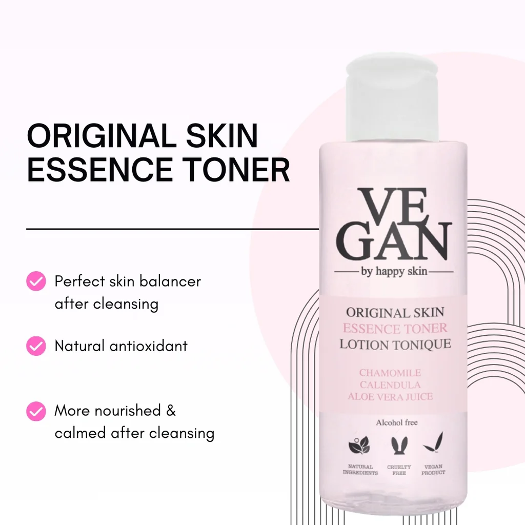 Vegan By Happy Skin Original Skin Essence Toner — Full Size 100 ml