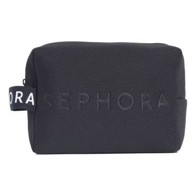 Sephora Black Neoprene Extra Large Makeup Bag