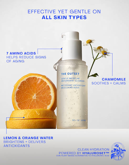 The Outset Gentle Micellar Antioxidant Cleanser — Travel Size 15 ml