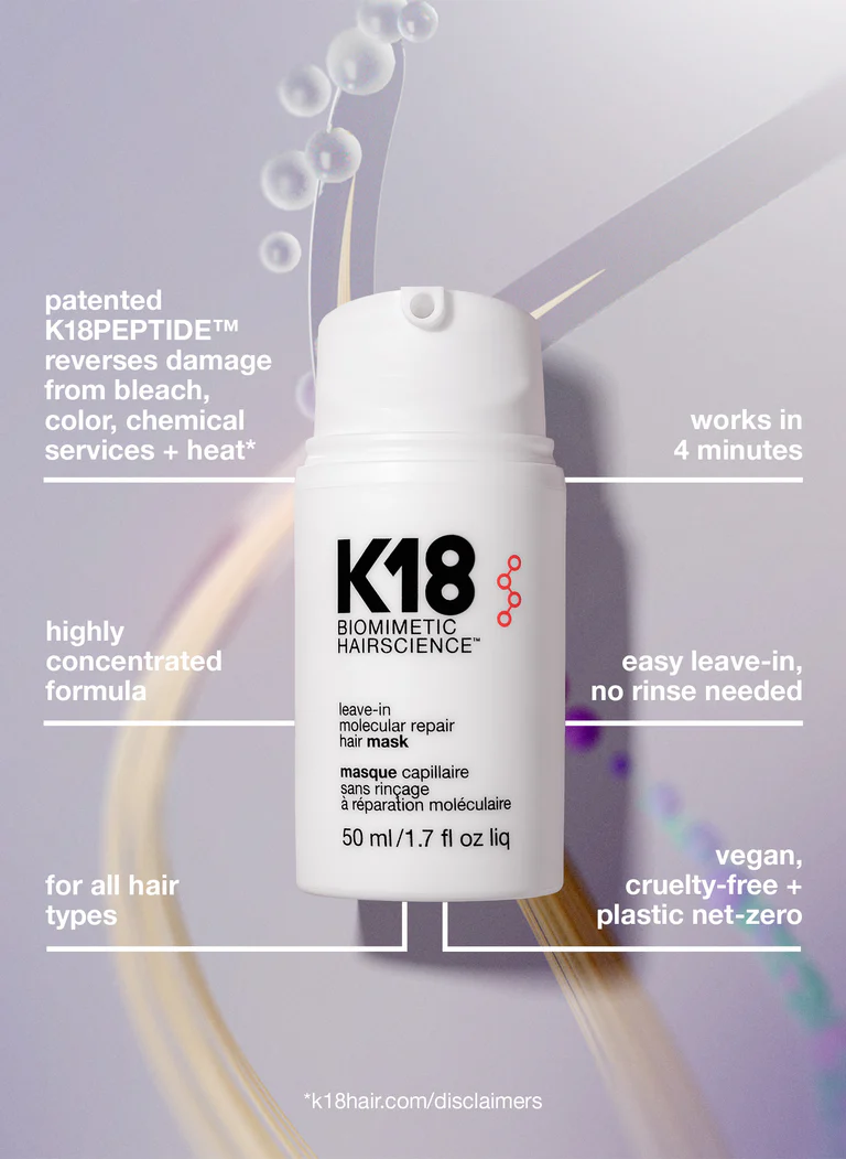 K18 Leave-in Molecular Repair Hair Mask — Full Size 50 ml