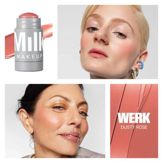 MILK MAKEUP Lip + Cheek Cream Blush Stick shade Werk — Mini Size 3 gm