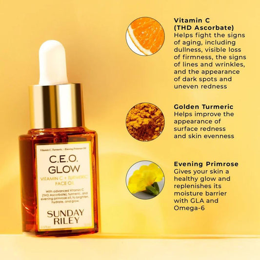 Sunday Riley C.E.O. Glow Vitamin C + Turmeric Face Oil — Multiple Sizes